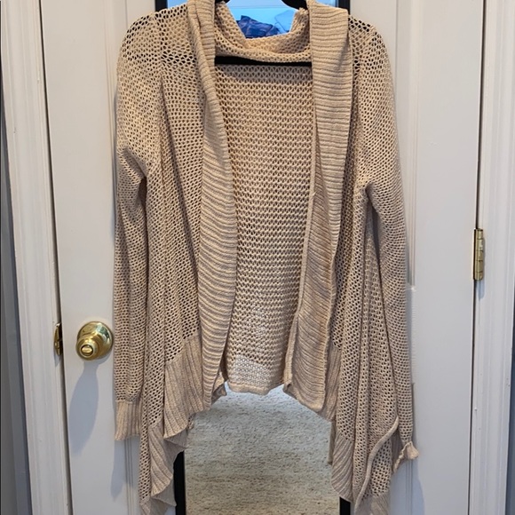 Beige/tan crochet cardigan - Picture 1 of 1